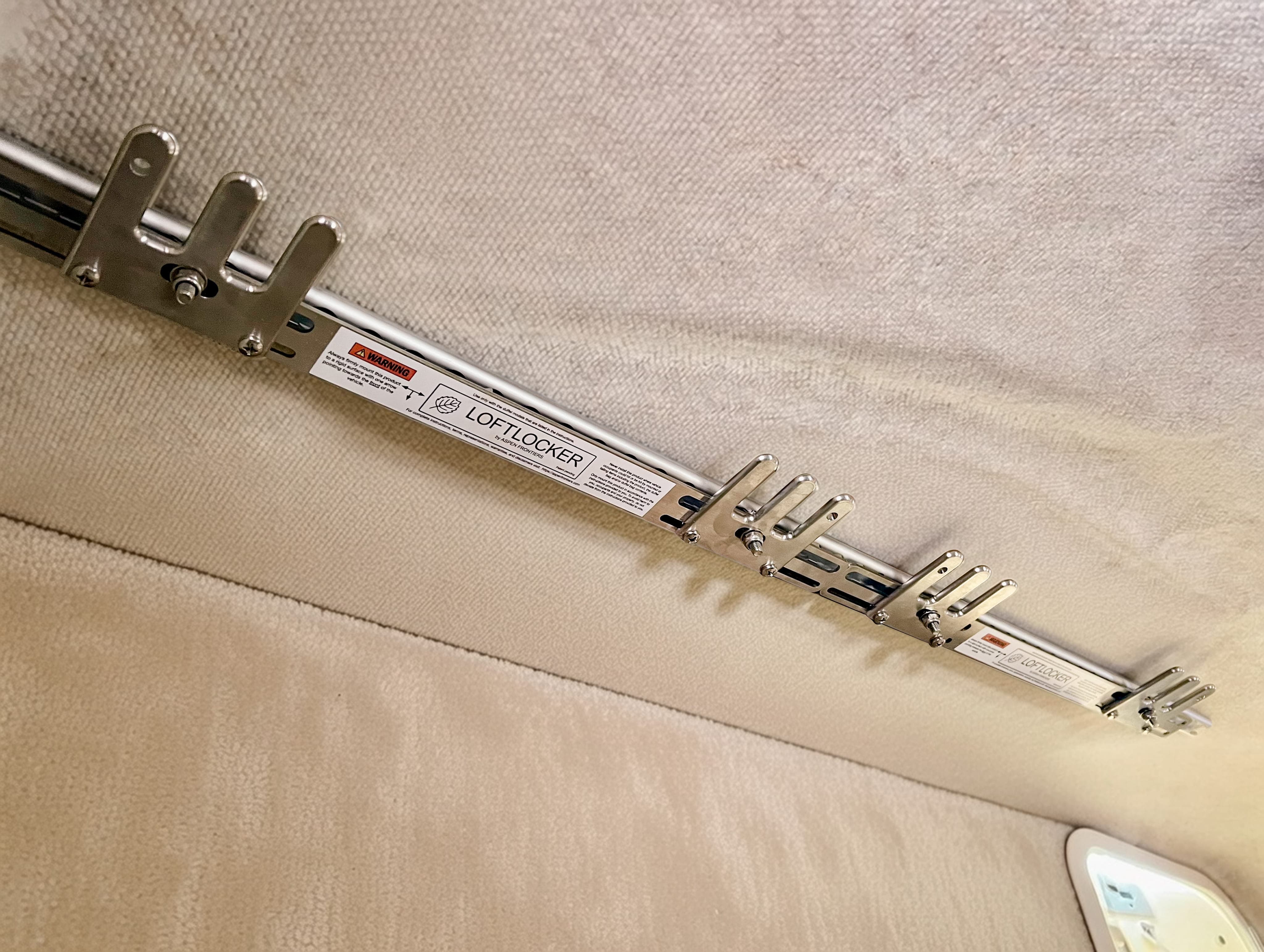 Hang duffels as cabinets or shelves for boats