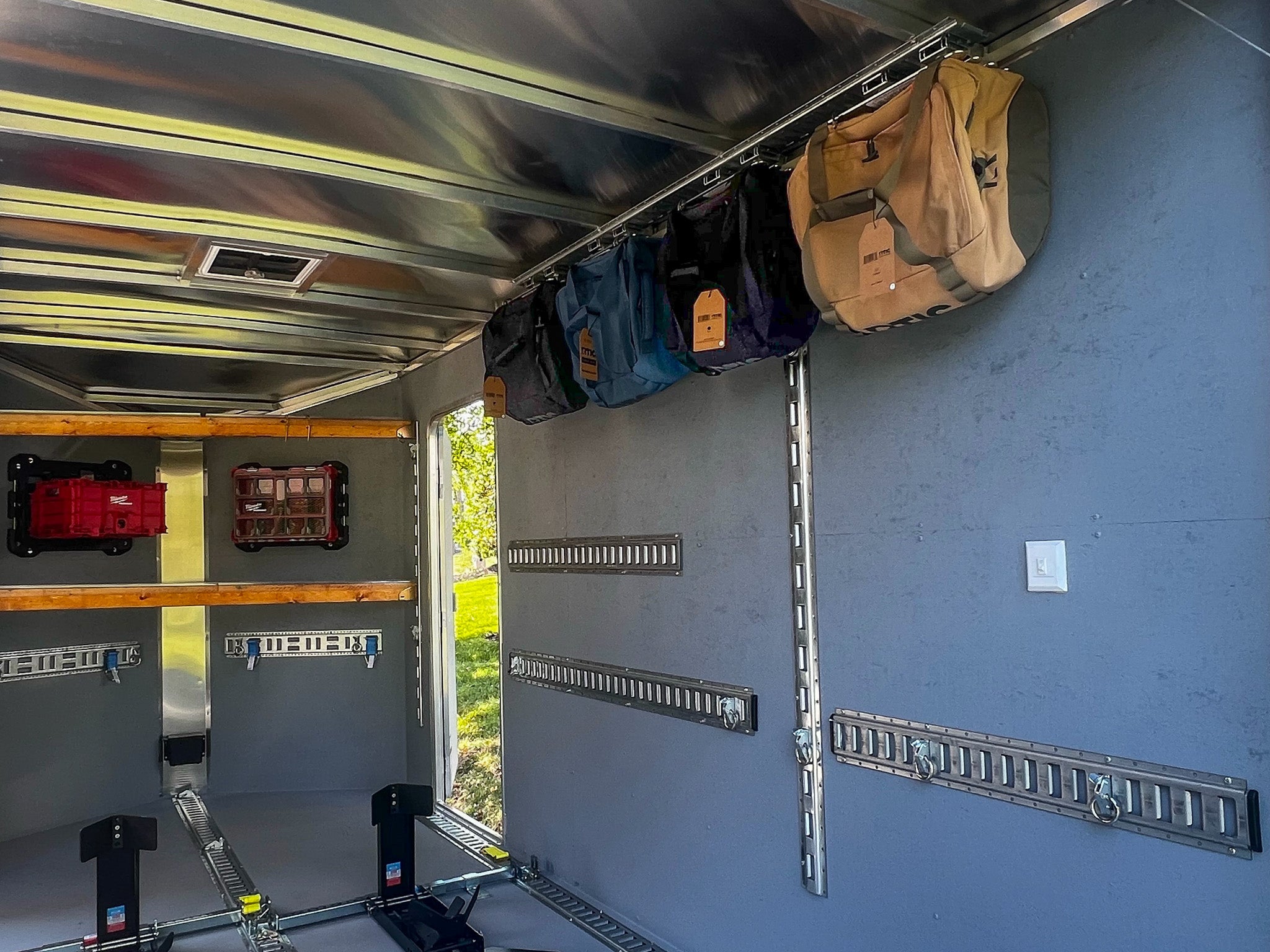 enclosed trailer storage solutions